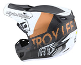 Troy lee Designs SE5 Qualifier Carbon Helmet - White Bronze