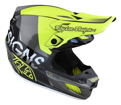 Troy lee Designs SE5 Qualifier Composite Helmet - Glo Yellow Black