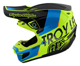 Troy lee Designs SE5 Qualifier Composite Helmet - Yellow Blue