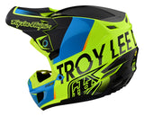 Troy lee Designs SE5 Qualifier Composite Helmet - Yellow Blue