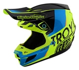 Troy lee Designs SE5 Qualifier Composite Helmet - Yellow Blue