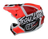 Troy lee Designs SE4 Polyacrylite Quattro Helmet - Red Charcoal