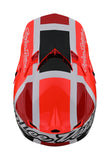 Troy lee Designs SE4 Polyacrylite Quattro Helmet - Red Charcoal