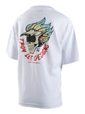 Troy Lee Designs Youth Feathers SS Tee White