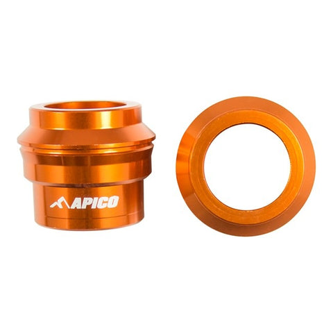 Apico Aluminium Wheel Spacers - Front - KTM - Orange