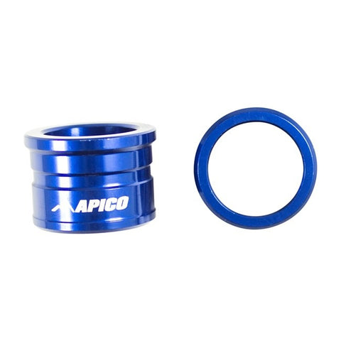 Apico Aluminium Wheel Spacers - Front  Yamaha - Blue