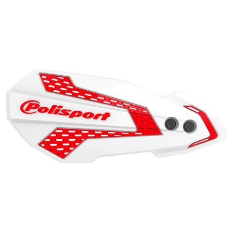 Polisport White Red MX Flow Handguards - GasGas