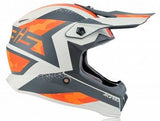 Acerbis Steel Kids Motocross Helmet - Grey Orange