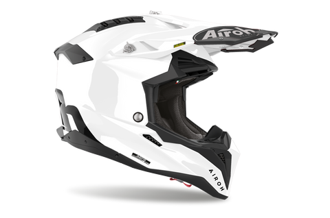 airoh aviator 3 helmet Airoh Aviator 3 Helmet Gloss White – AT Motocross