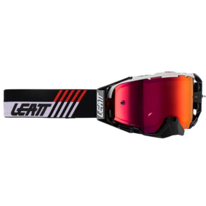 Leatt 6.5 Velocity Goggle White Iriz Red Lens