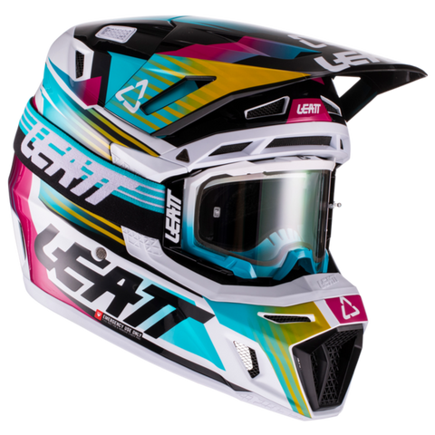 Leatt 8.5 V22 Motocross Helmet - Aqua
