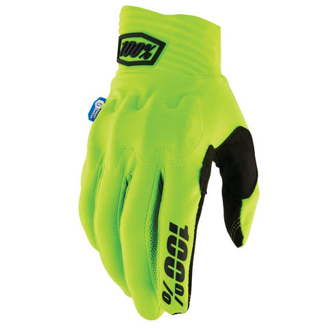 100% Cognito Smart Shock Gloves Fluo Yellow
