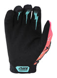 TroyLee Designs Youth Air Glove Skull Demon Orange Green