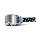 100% Racecraft 2 Goggle Mixos Mirror Silver Flash Lens