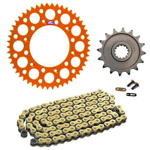 Renthal KTM Aluminium Chain & Sprocket Kit - Orange
