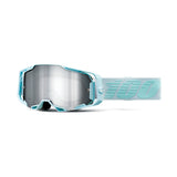 100% Armega Goggle Fargo Mirror Silver Flash Lens