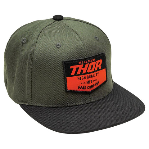 Thor Chevron Snapback Flat Hat Black Militry