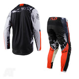 Troy Lee Designs GP Astro Grey Orange Kit Combo