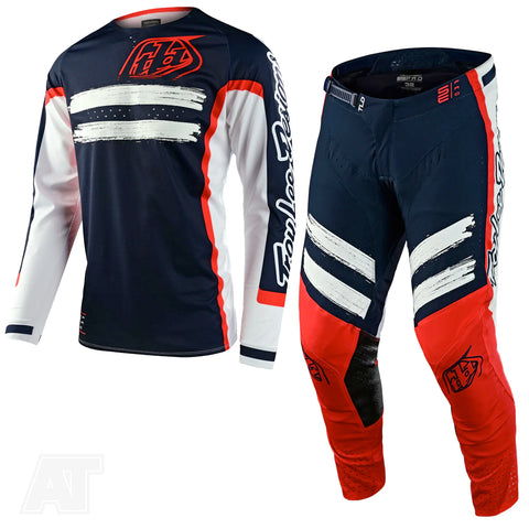 Troy Lee Designs SE Pro Air Marker Navy Red Kit Combo