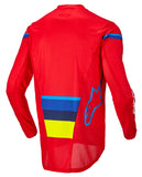 Alpinestars Techstar Quadro Bright Red Yellow Fluo Blue Jersey