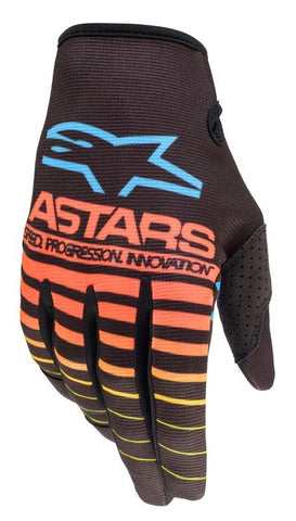 Alpinestars Radar Black Yellow Fluo Coral Gloves