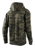 Troy Lee Designs Speed Logo Zip Up Hoodie Camo Green