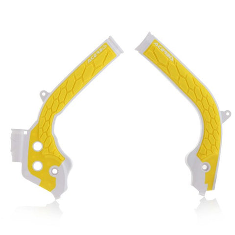 Acerbis Husqvarna X-Grip Frame Guards - White Yellow